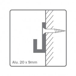 Cimaise - Rail J-Rail 200cm